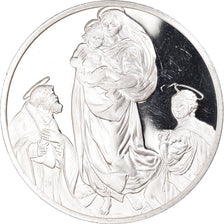 France, Médaille, La Madonne Sixtine, Raffael, Arts & Culture, SUP, Argent