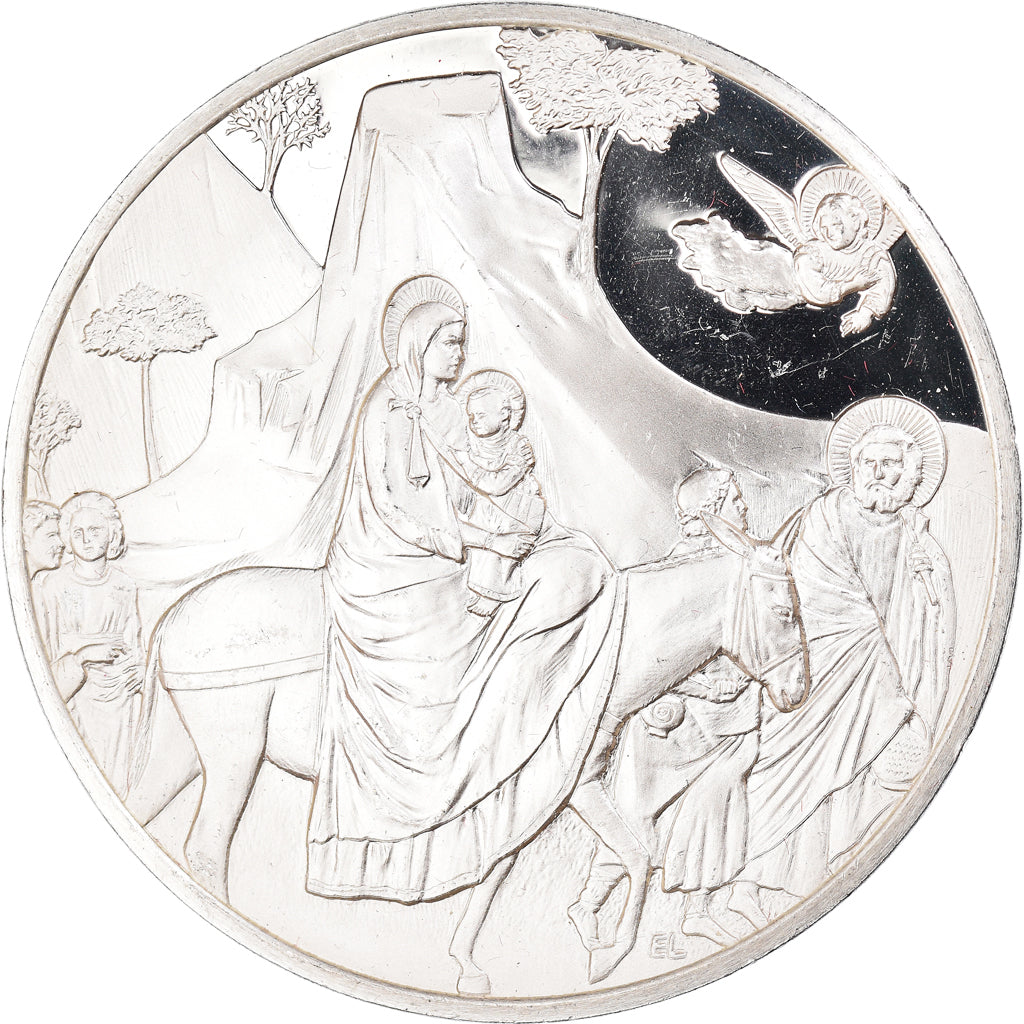 Frankreich, Medaille, la Fuite en Egypte, Giotto di Bondone, Arts & Culture, VZ