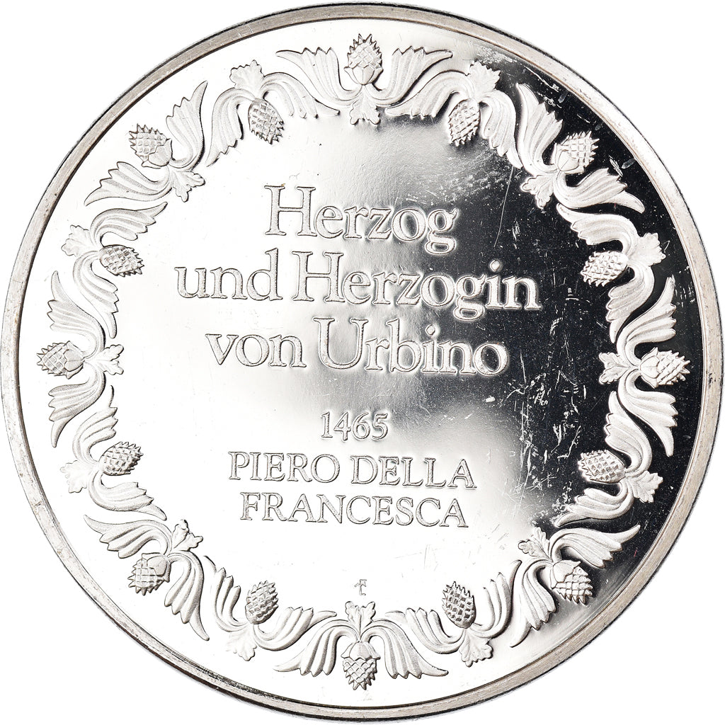 Francia, medalla, Peinture, Le Duc d'Urbino, Piero Della Francesca, Arts &