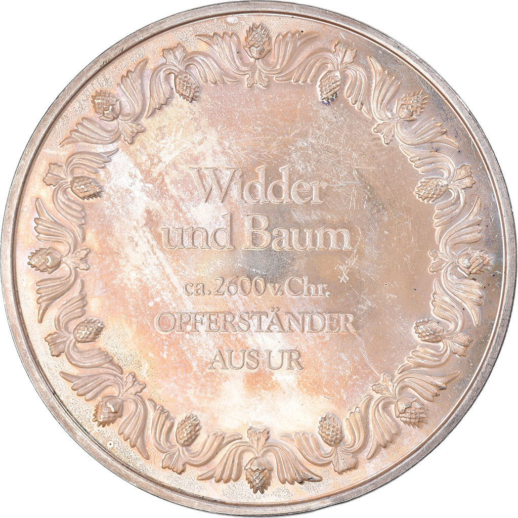 France, Médaille, Widder und Baum, Arts & Culture, SUP, Argent