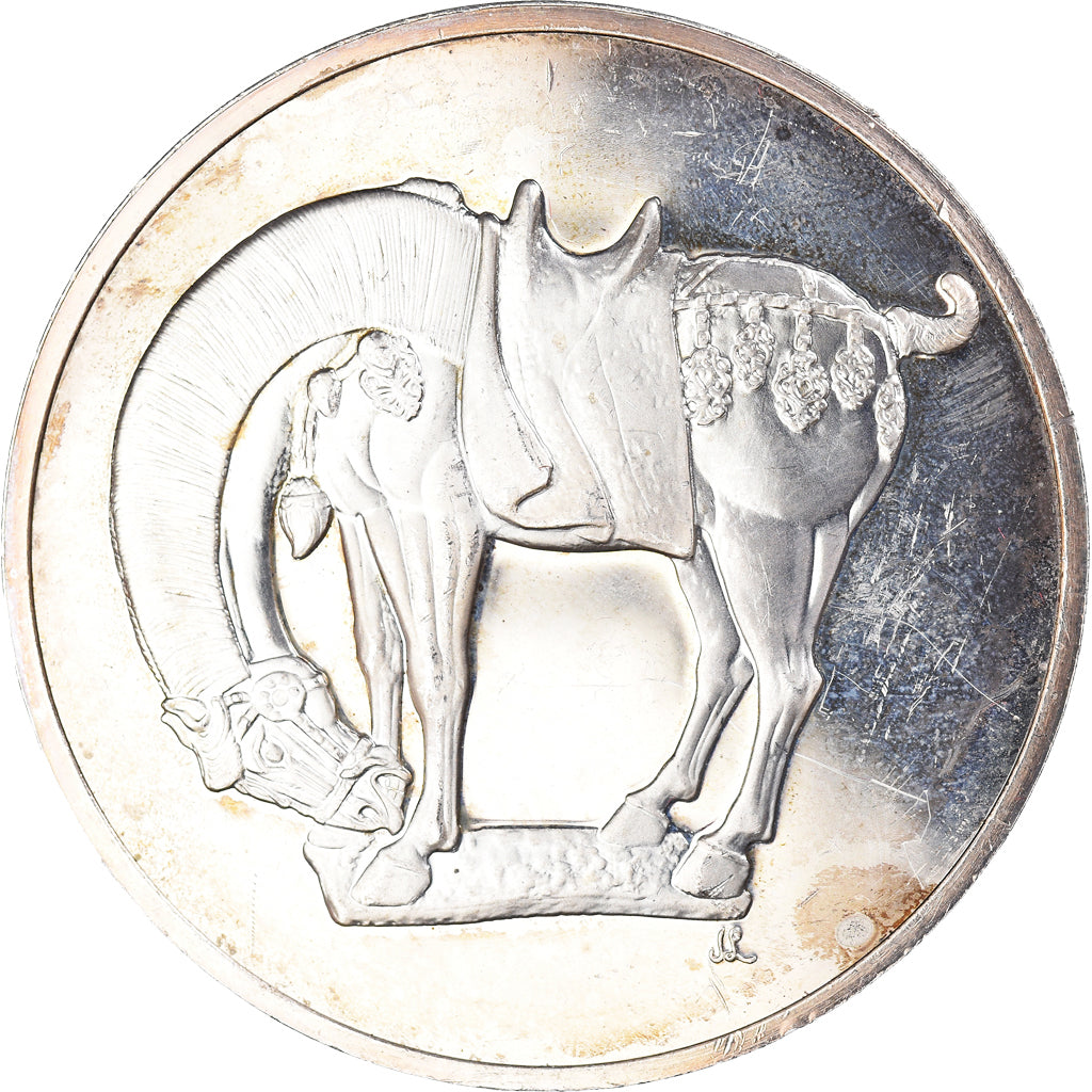France, Médaille, Cheval Tang-Dynastie, Arts & Culture, SUP, Argent