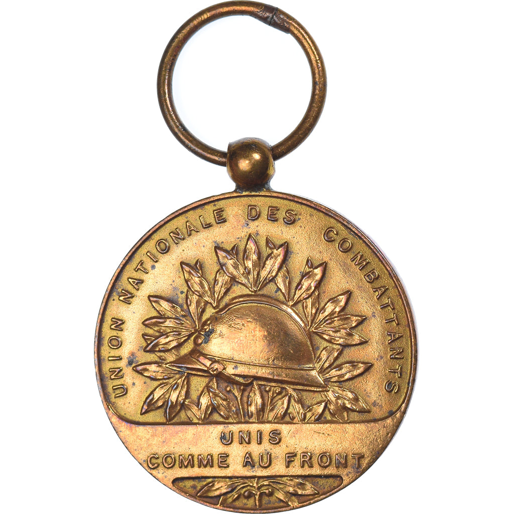 France, Union Nationale des Combattants, Medal, Excellent Quality, Bronze, 27