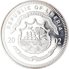 Libéria, Médaille, Adieu à la Monnaie Française, Ten Dollars, 2002, SPL