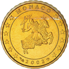 Monaco, 10 Euro Cent, 2002, Paris, MS(63), Brass, KM:170