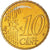 Monaco, 10 Euro Cent, 2002, Paris, UNZ, Messing, KM:170