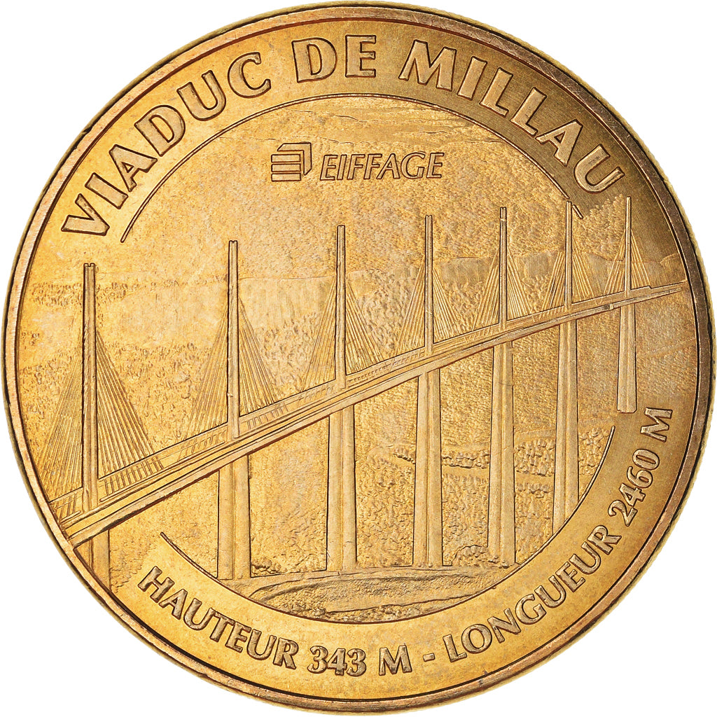 France, Token, Touristic token, Millau - Viaduc n°3, 2014, MDP, MS(63)