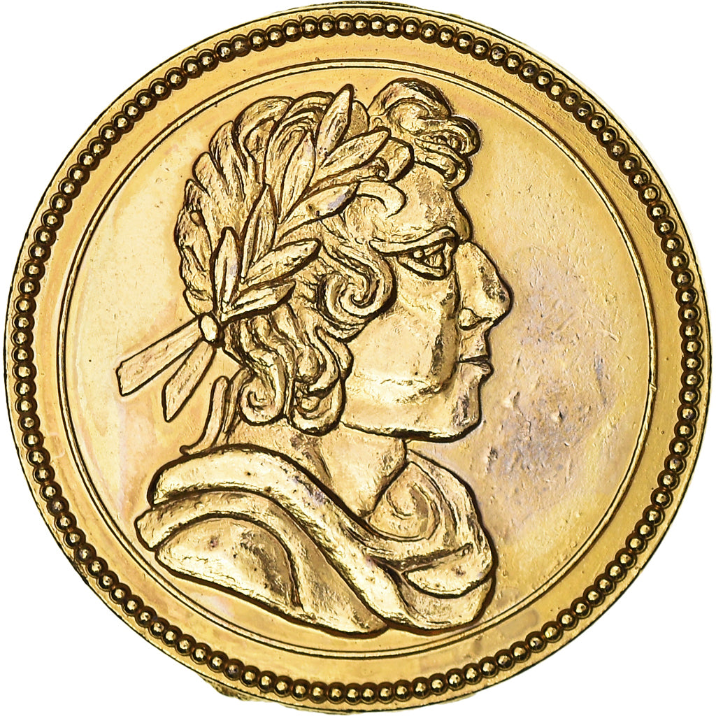 France, Jeton, Reproduction, Louis d'Or de Noailles, History, SPL, Gilt Metal