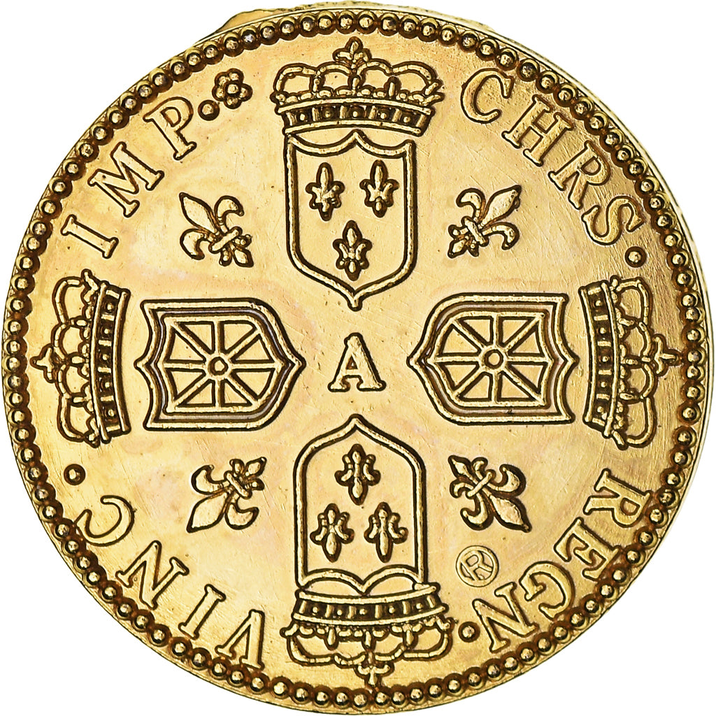 France, Jeton, Reproduction, Louis d'Or de Noailles, History, SPL, Gilt Metal