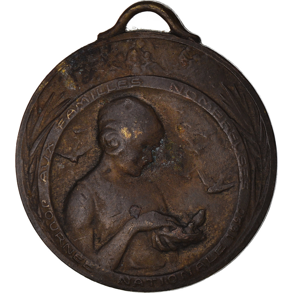 Frankreich, Medaille, Journée Nationale des Familles Nombreuses, 1920, S+