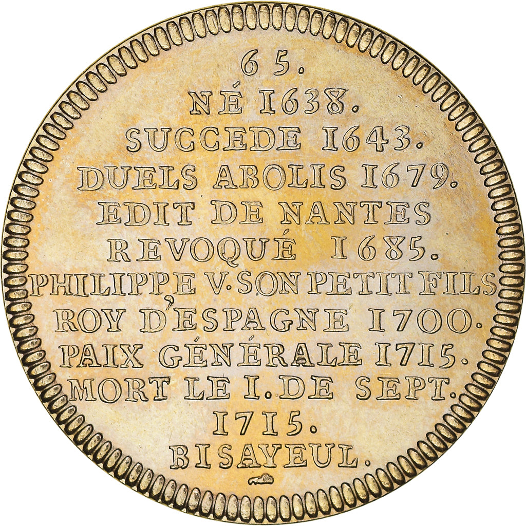 Frankreich, Medaille, Les rois de France, Louis XIV, History, UNZ+