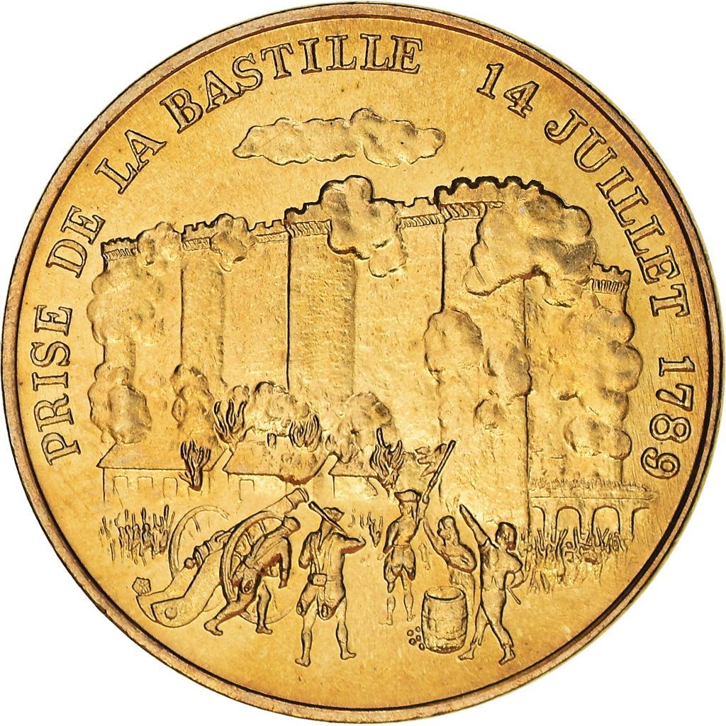 France, Medal, Révolution Française, Prise de la Bastille, History, 1989