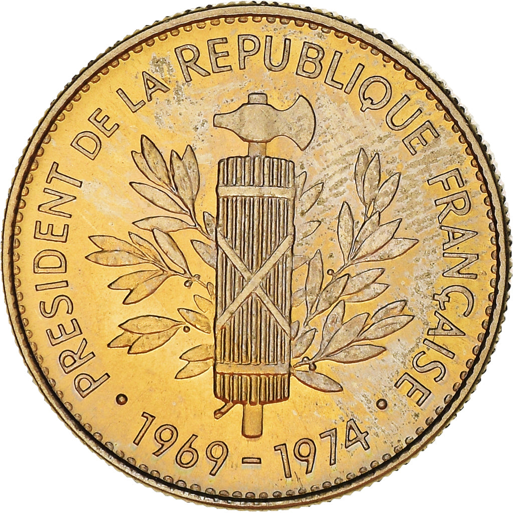 Francia, medalla, Georges Pompidou, Président de la République Française