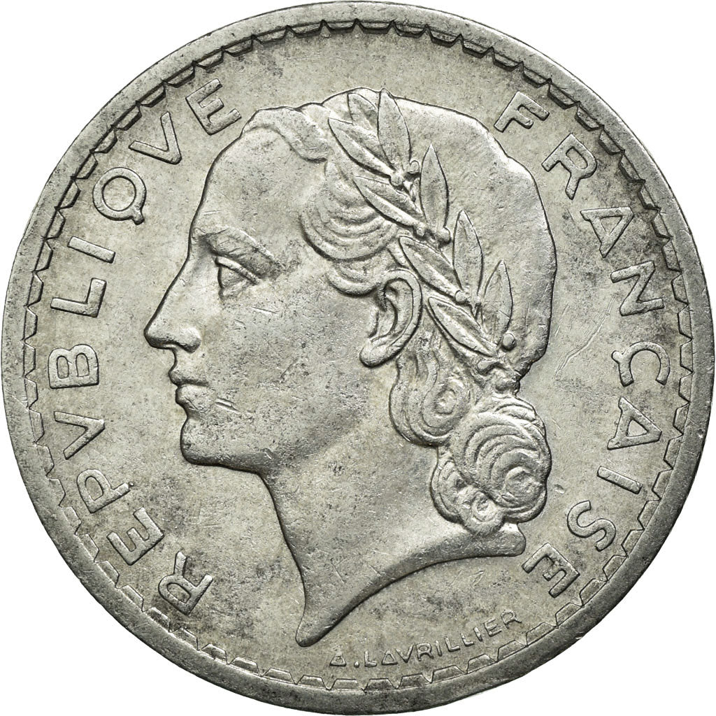 Coin, France, Lavrillier, 5 Francs, 1948, Beaumont - Le Roger, EF(40-45)