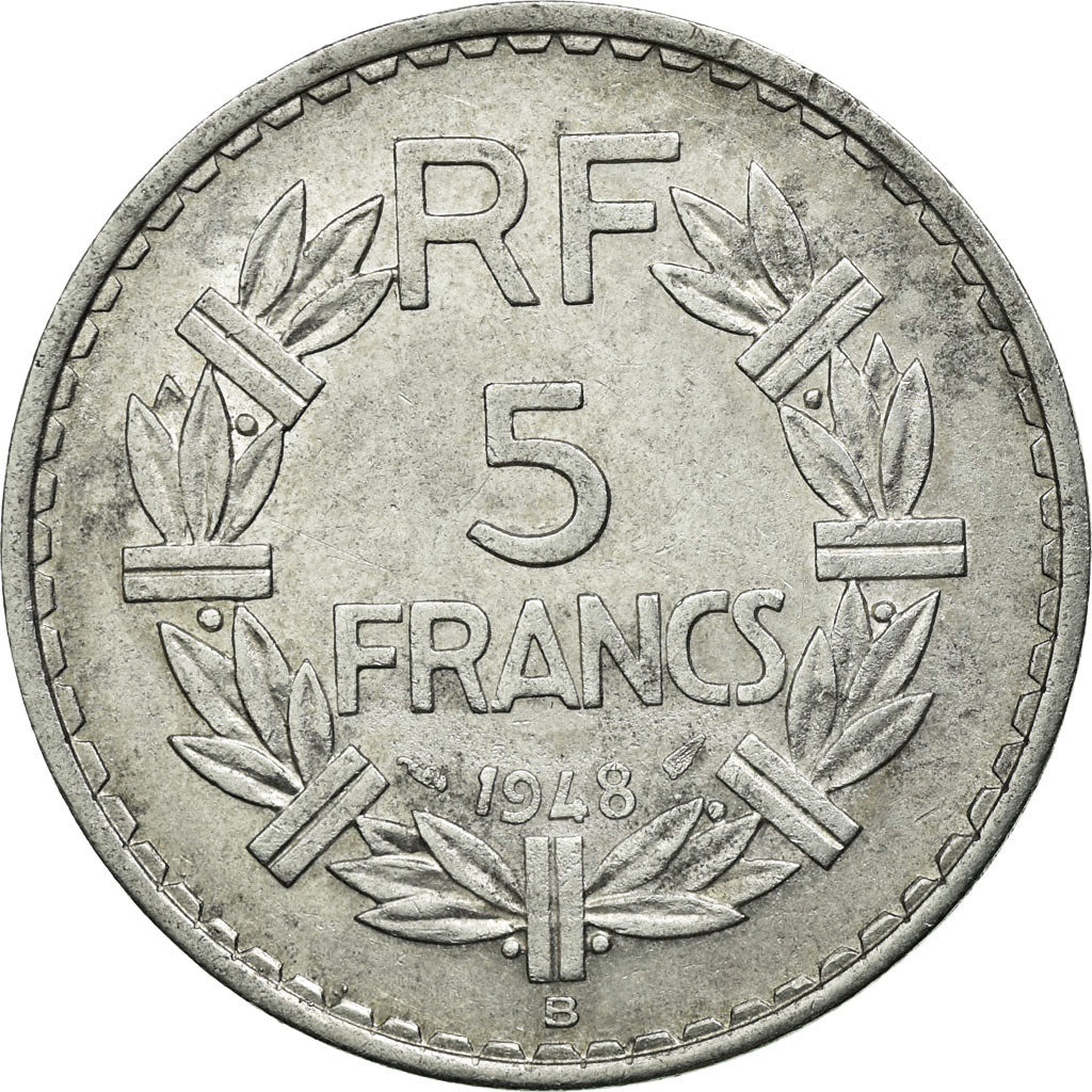 Coin, France, Lavrillier, 5 Francs, 1948, Beaumont - Le Roger, EF(40-45)