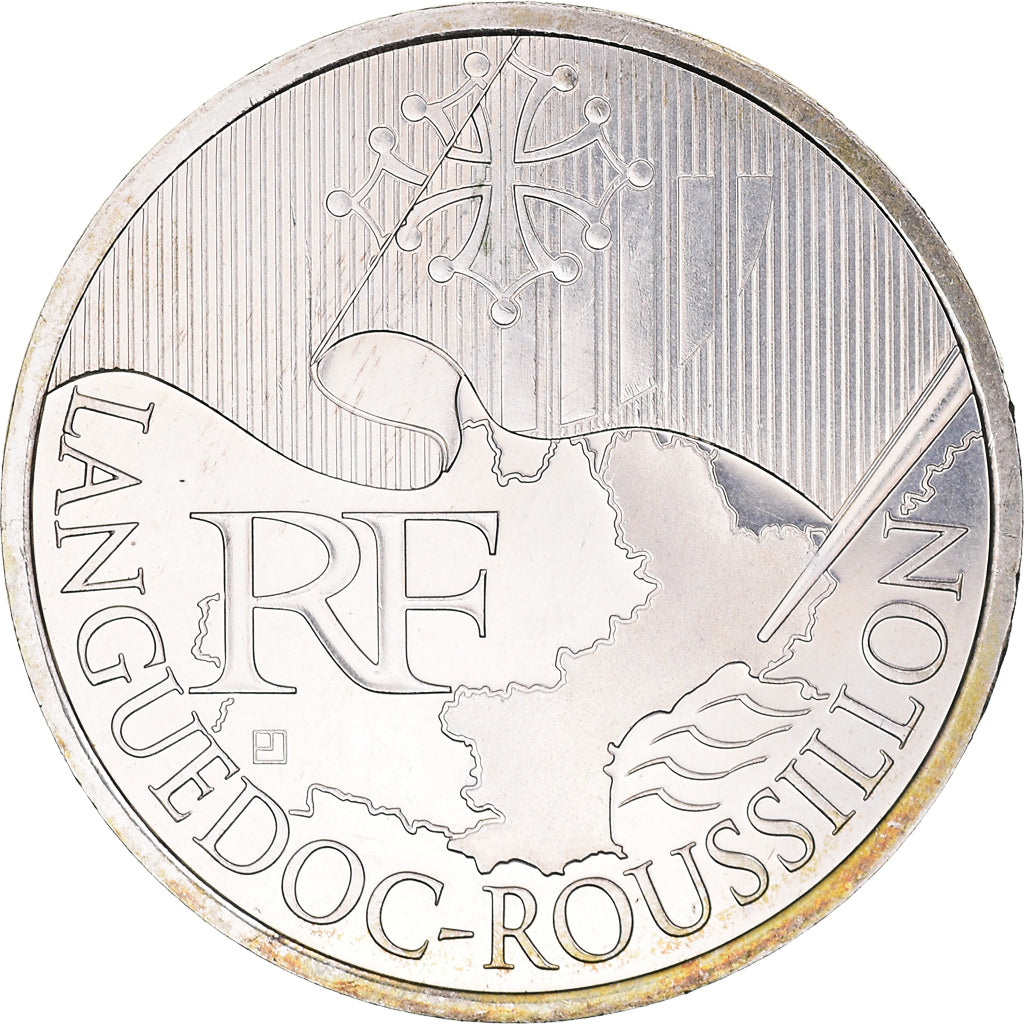 France, 10 Euro, Languedoc-Rousillon, Euros des régions, 2010, Paris, SPL+