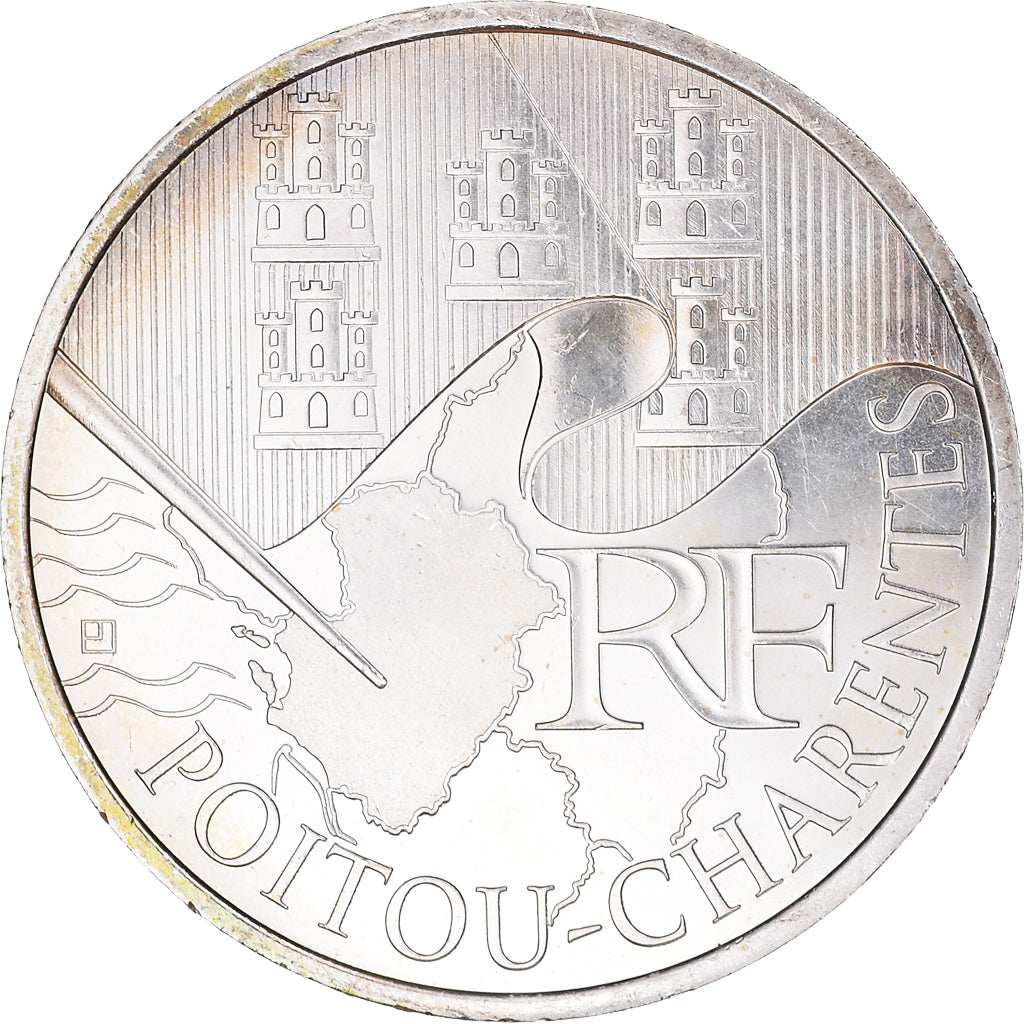 Francja, 10 Euro, Poitou-Charentes, Euros des régions, 2010, Paris, MS(63)