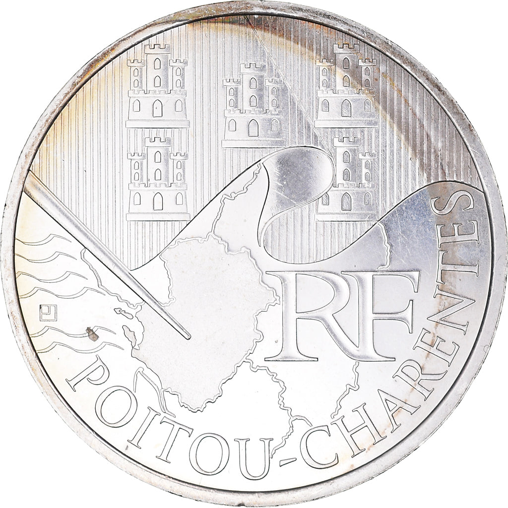 Francja, 10 Euro, Poitou-Charentes, Euros des régions, 2010, Paris, MS(63)