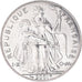 Coin, New Caledonia, 5 Francs, 2001, Paris, MS(64), Aluminum, KM:16