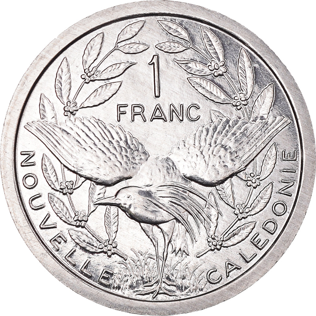 Coin, New Caledonia, Franc, 2001, Paris, MS(65-70), Aluminum, KM:10