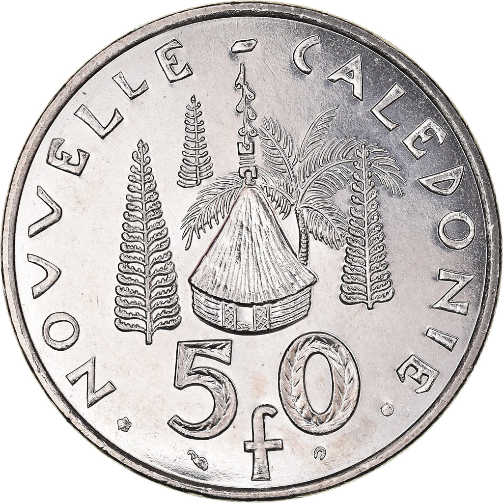 Coin, New Caledonia, 50 Francs, 2001, Paris, MS(65-70), Nickel, KM:13