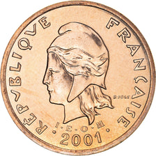 Coin, New Caledonia, 100 Francs, 2001, Paris, MS(65-70), Nickel-Bronze, KM:15
