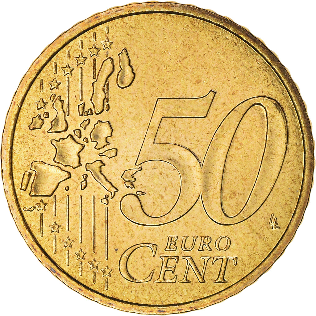 Francja, 50 Euro Cent, 2001, Paris, FDC, MS(65-70), Mosiądz, KM:1287