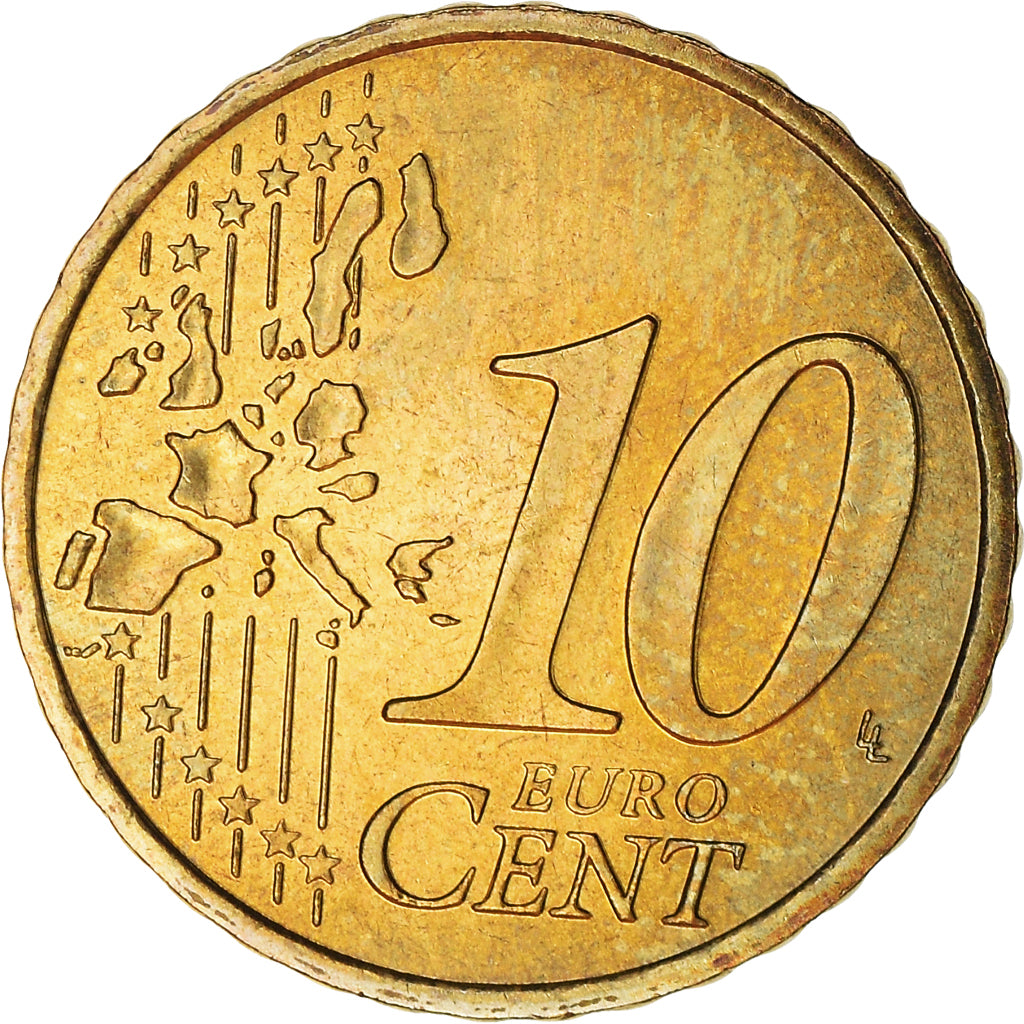 Frankrijk, 10 Euro Cent, 2001, Paris, FDC, FDC, Tin, KM:1285