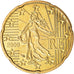 Francja, 20 Euro Cent, 2009, Paris, BU, MS(65-70), Mosiądz, Gadoury:5a, KM:1411