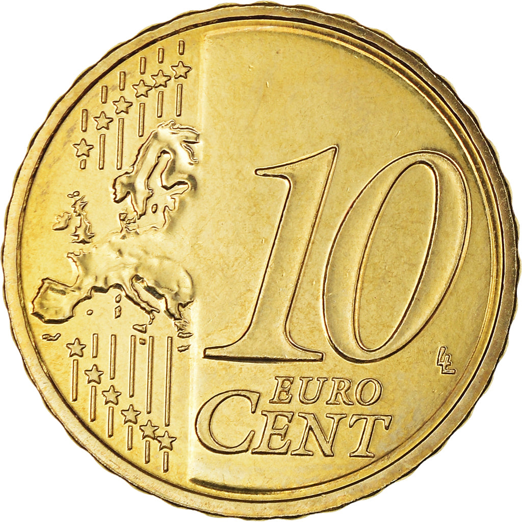 Francja, 10 Euro Cent, 2009, Paris, BU, MS(65-70), Mosiądz, KM:1410