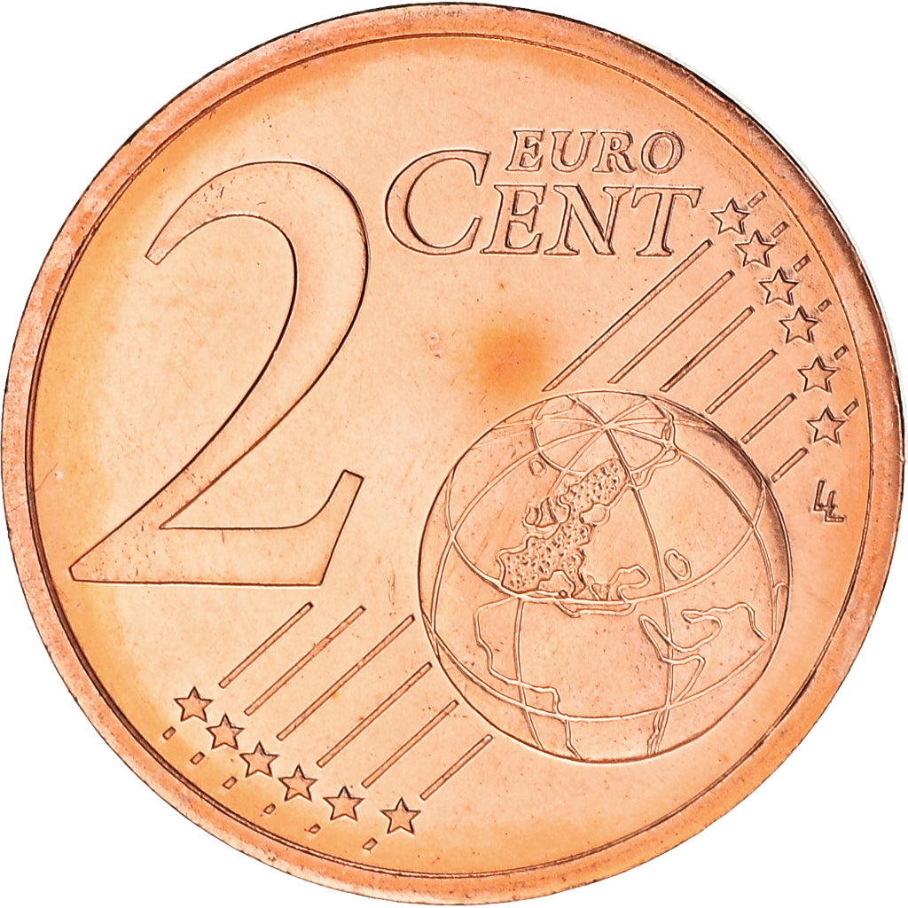 Frankrijk, 2 Euro Cent, 1999, Paris, BU, FDC, Copper Plated Steel, KM:1283