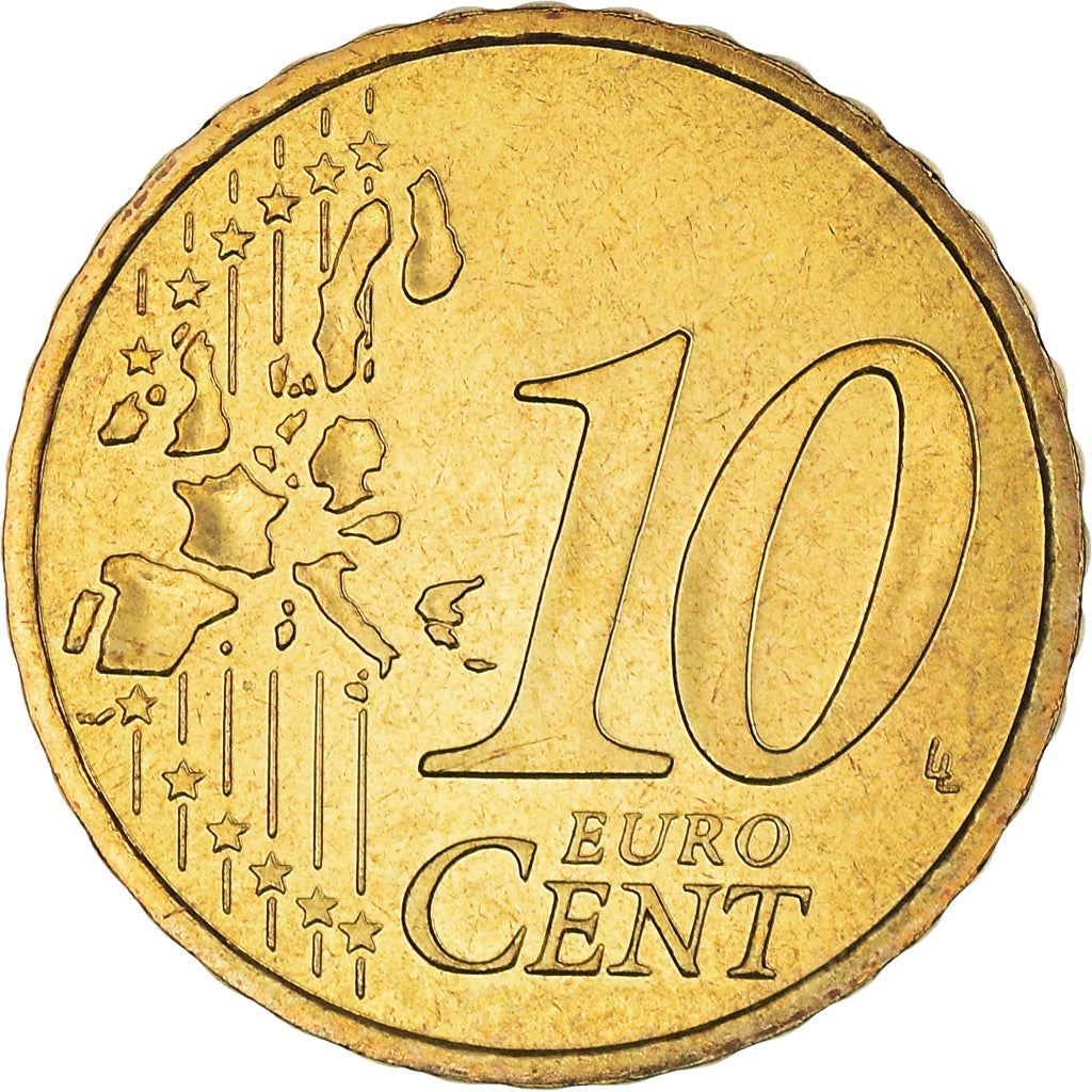 Frankrijk, 10 Euro Cent, 2000, Paris, BU, FDC, Tin, KM:1285
