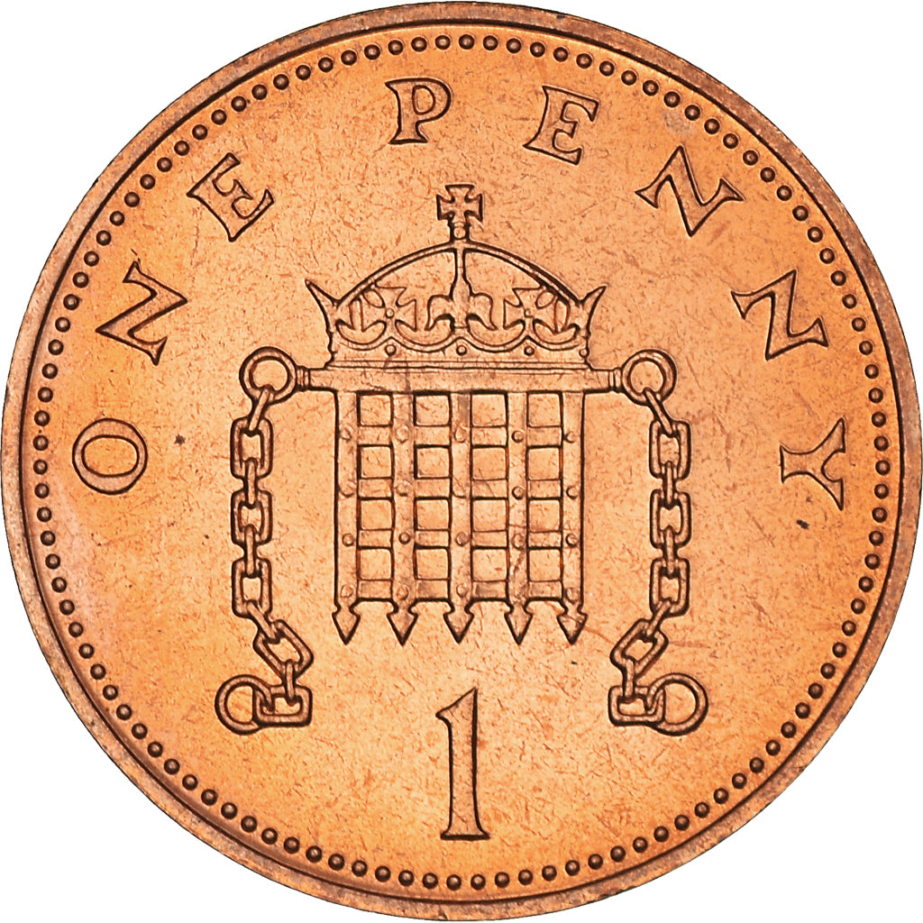 Coin, Great Britain, Elizabeth II, Penny, 1982, BU, MS(64), Bronze, KM:927
