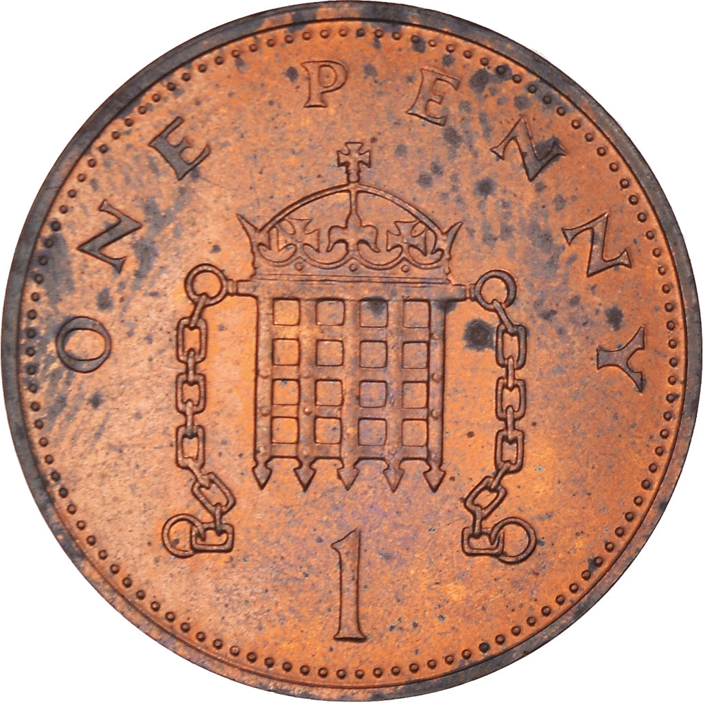 Coin, Great Britain, Elizabeth II, Penny, 1983, AU(55-58), Bronze, KM:927
