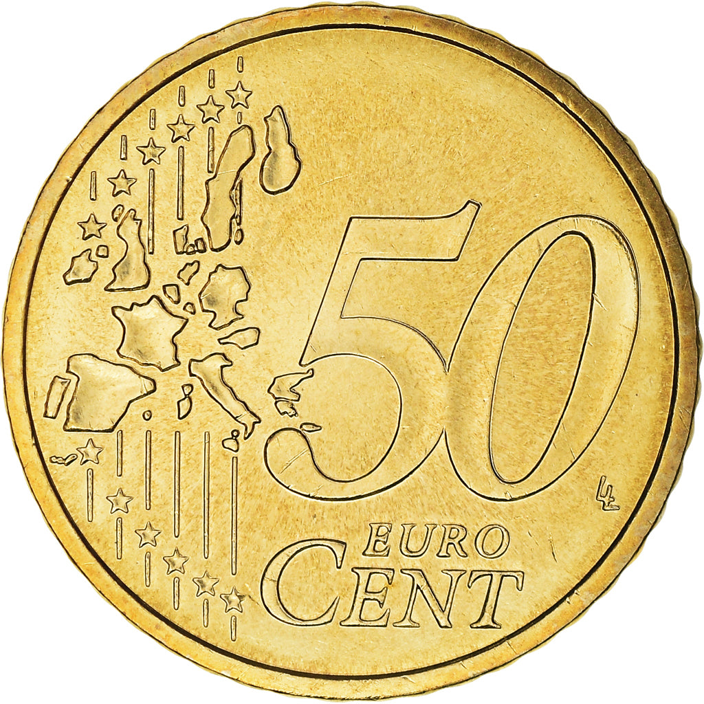 Frankrijk, 50 Euro Cent, 2003, Paris, BU, FDC, Tin, KM:1287
