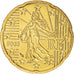 Francja, 20 Euro Cent, 2003, Paris, BU, MS(65-70), Mosiądz, KM:1286