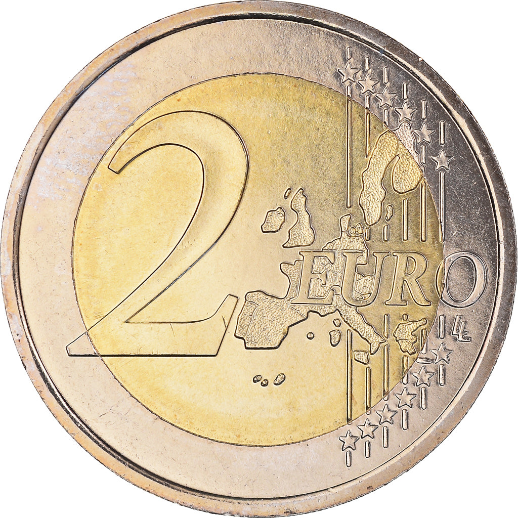 Francja, 2 Euro, 2002, Paris, BU, MS(65-70), Bimetaliczny, Gadoury:8., KM:1289