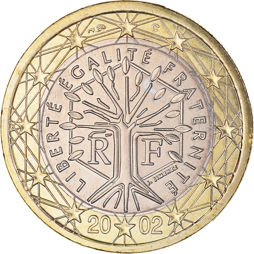 France, Euro, 2002, Paris, BU, FDC, Bimétallique, KM:1288