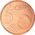 France, 5 Euro Cent, 2002, Paris, BU, FDC, Cuivre plaqué acier, KM:1284