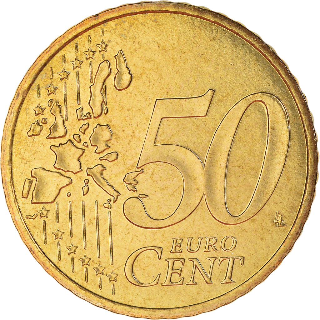 Frankrijk, 50 Euro Cent, 2001, Paris, BU, FDC, Tin, KM:1287