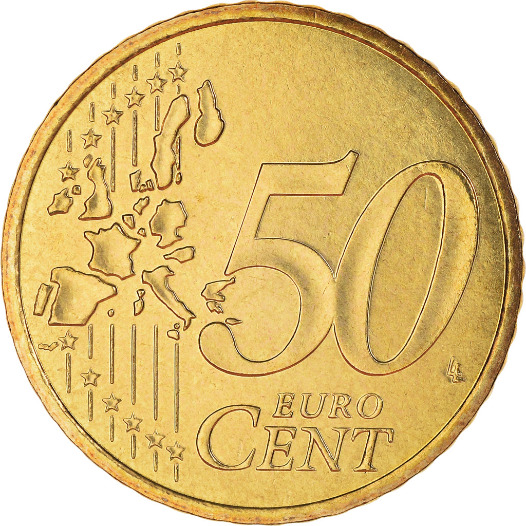 Frankreich, 50 Euro Cent, 2001, Paris, BU, STGL, Messing, KM:1287