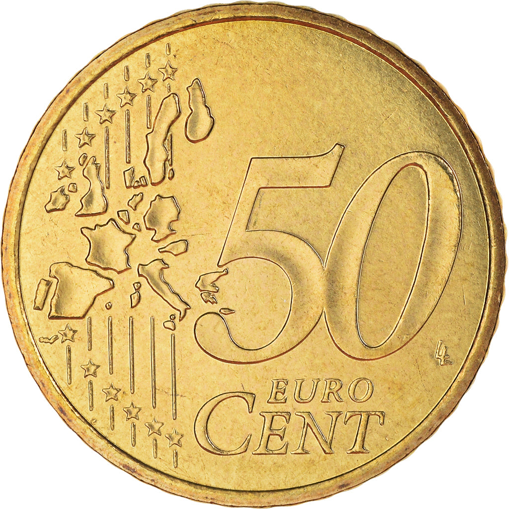 Frankrijk, 50 Euro Cent, 2001, Paris, BU, FDC, Tin, KM:1287