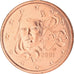 Francia, 5 Euro Cent, 2001, Paris, BU, FDC, Cobre chapado en acero, KM:1284
