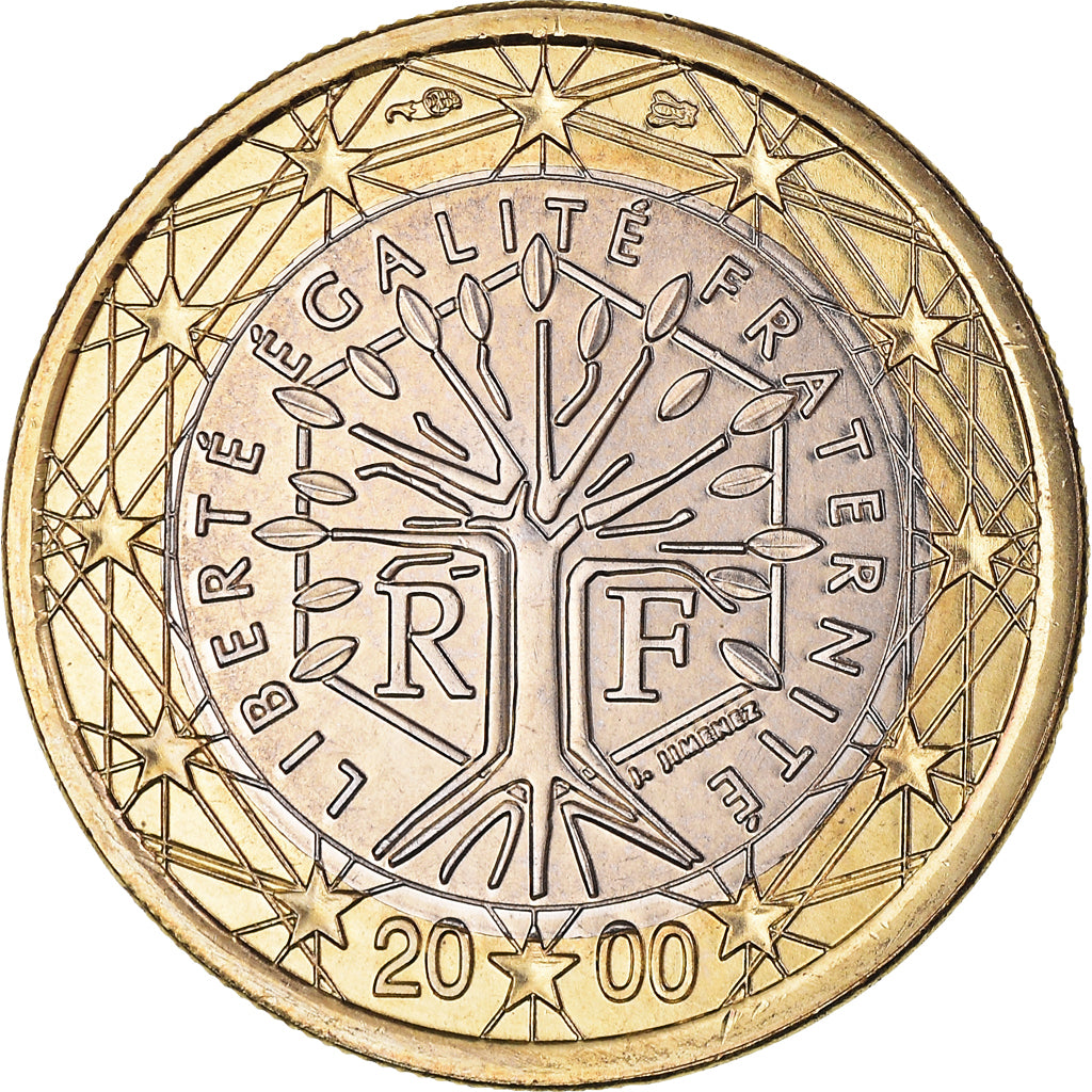 France, Euro, 2000, Paris, BU, FDC, Bimétallique, KM:1288