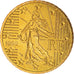 France, 50 Euro Cent, 1999, Paris, BU, MS(65-70), Brass, KM:1287