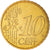 França, 10 Euro Cent, 1999, Paris, BU, MS(65-70), Latão, KM:1285