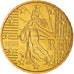 France, 10 Euro Cent, 1999, Paris, BU, MS(65-70), Brass, KM:1285