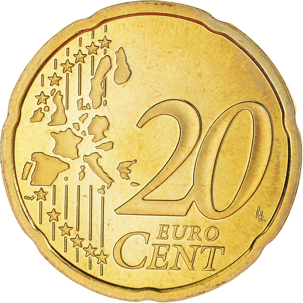 France, 20 Euro Cent, 2000, Paris, Proof / BE, FDC, Laiton, Gadoury:5., KM:1286