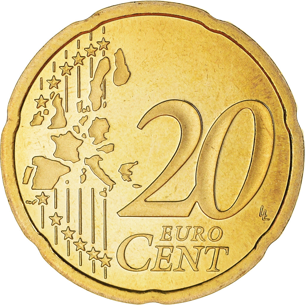 Frankrijk, 20 Euro Cent, 2000, Paris, Proof / BE, FDC, Tin, Gadoury:5., KM:1286