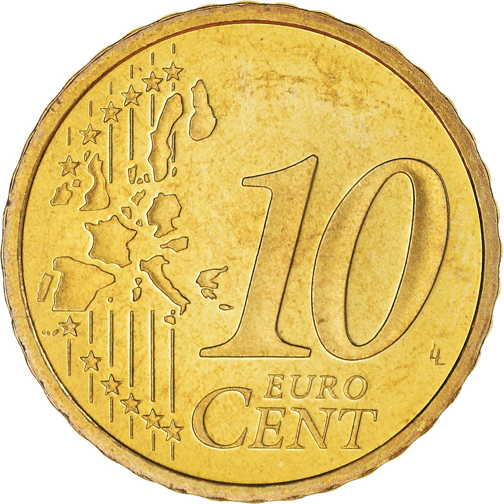 France, 10 Euro Cent, 2000, Paris, Proof / BE, FDC, Laiton, Gadoury:4a, KM:1285