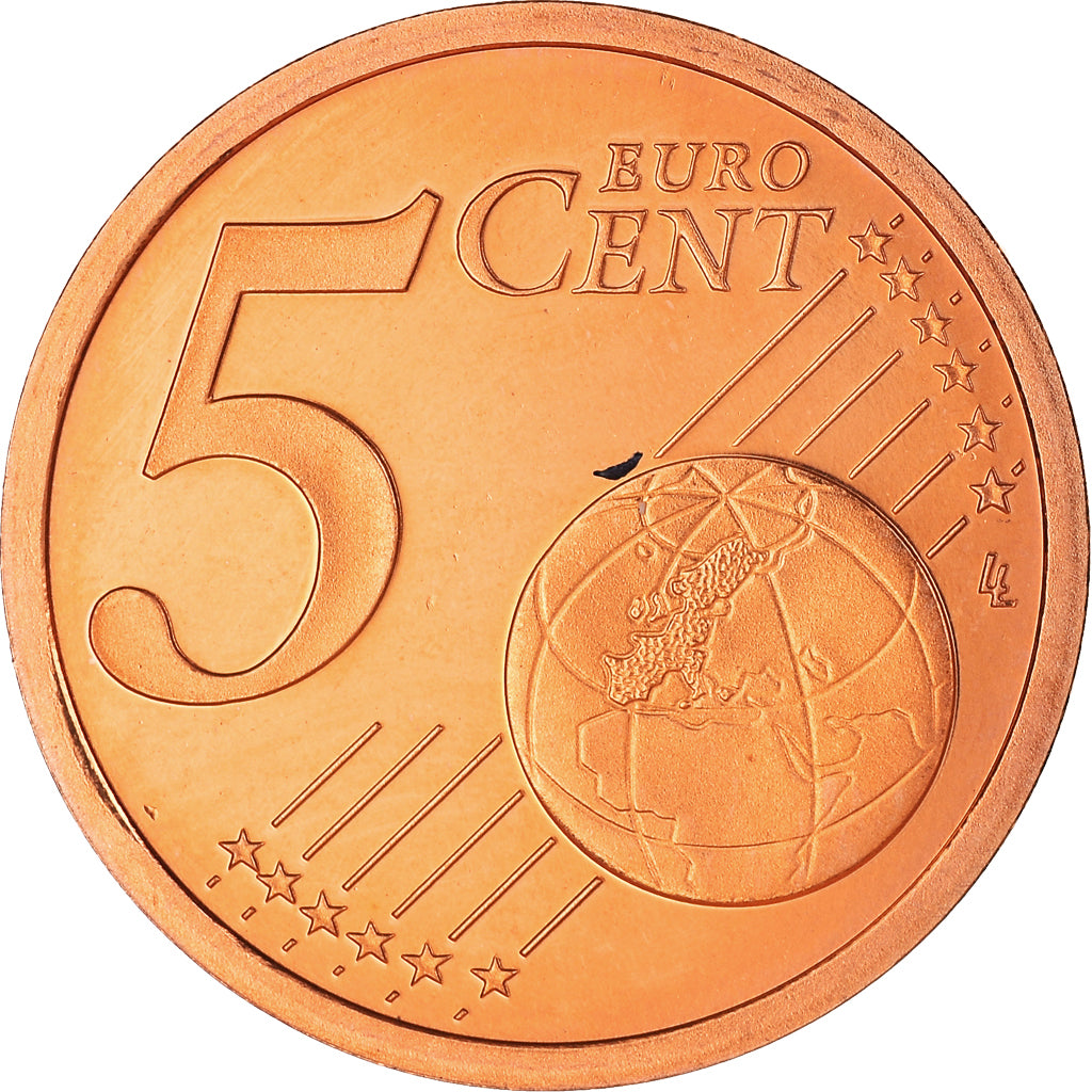 Frankrijk, 5 Euro Cent, 2001, Paris, Proof / BE, FDC, Copper Plated Steel